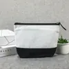 Estojo de Lápis de Lona RPET Transfronteiriço com Logotipo Personalizado, Bolsa Espessa para Armazenamento de Material Escolar, Bolsa de Maquiagem de Viagem com Zíper para Mulheres Venda por Atacado