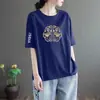 Artículos de excedente de comercio exterior transfronterizo de marcas famosas, con etiquetas retiradas, devueltos de la tienda, camiseta casual simple de manga corta holgada para adelgazar de comercio exterior, cuello redondo