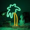 Forma criativa led mesa neon amor mesa lâmpada noite luz romântica quarto quarto decoração atmosfera luzes