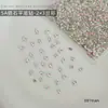Rinestones Decorativos para Uñas de Circonita Cúbica Iridiscente Celebridad de Internet Súper Brillantes Base Plana Rinestones Irregulares Vidrio de Cristal K9 Materiales para Uñas