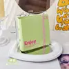 Álbum de Cartas Minimalista Mini com 3 Furos para Folhas Soltas Álbum de Fotos Polaroid Álbum de Coleção de Fotos Álbum de Ídolos Álbum de Armazenamento de Cartas Pequenas