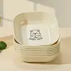 Prato para cuspir ossos doméstico prato para cuspir ossos doméstico prato para resíduos de grau alimentício resistente a estilhaços prato de lixo para mesa de jantar prato para cuspir ossos