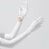Guantes de Protección Solar para Mujer, Mangas Delgadas de Seda de Hielo para Verano, Mangas de Hielo con Protección UV para Conducir, Mangas Largas Extendidas, Mangas de Protección Solar