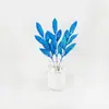 Transfronterizo Especialmente Diseñado para Navidad Polvo de Oro Simulado Guirnalda de Árbol de Navidad de 6 Hojas de Olivo Decoración de Ratán Esquejes al por Mayor