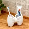 Soporte Popular Transfronterizo con Forma de Lazo para Cepillo de Dientes para Lavabo, Estante para Cepillo de Dientes y Pasta de Dientes, Soporte de Almacenamiento Impreso en 3D