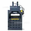 Prensa hidráulica vertical, estación de reciclaje semiautomática para papel usado, cajas de cartón, botellas de plástico, latas, equipo de compactación de bolsas tejidas