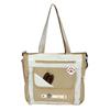 Bolsa Transversal Comutadora de Grande Capacidade em Bloco de Cores Estilo Japonês Nova Moda Versátil Moderna de Alto Valor Bolsa de Ombro Estudantil