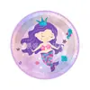 Fiesta de Cumpleaños Temática de Sirena de Dibujos Animados para Niños Plato de Papel con Escamas de Pez Taza de Papel Servilleta de Papel Mantel La Decoración de Bandera