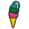 Nuevo Lindo Dibujo Animado de Helado Parche de Goma Suave de PVC Funda para Teléfono Accesorio para el Cabello Broche Accesorios para Joyería DIY