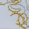 Joyería de Aleación Accesorios DIY Nudo de Bambú Liso Loto Media Pulsera Tubo Curvo Accesorios Pulsera Hecha a Mano Joyería Creativa Personalizada