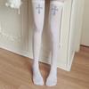 Calcetines de Liga de Expresión Bidimensional, Calcetines hasta el Muslo, Calcetines Jk de Dibujos Animados Estampados para Mujer, Calcetines por Encima de la Rodilla, Medias Altas, Medias Blancas