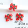 Nuevos Accesorios de Joyería Navideña Resina Árbol de Navidad Papá Noel Muñeco de Nieve DIY Materiales Hechos a Mano Transfronterizos