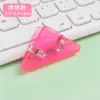Clipe de canto de borda colorida cor sólida transparente pasta de arquivo clipe triangular material para prova de estudante Canto de Livro clipe de escritório anti-rolagem