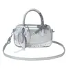 Bolsa de bolos simple de mano para mujer, nuevo estilo coreano 2025, bolso de hombro moderno y de alta gama, bolso cruzado casual de moda