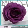 Cabezas de Rosas Artificiales, Tamaño Mediano, Núcleo Envuelto, Decoración de Pared, Accesorios para el Frente del Coche, Flores de Seda, Decoración DIY, Adornos para Ropa, Ramos de Flores Artificiales