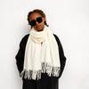 Bufanda de Color Sólido Imitación Cachemir para Mujer Invierno Europea y Americana Transfronteriza Beige Camel Cálida Bufanda Chal Largo Venta al por Mayor Protección contra el Frío