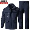 Fatos de Trabalho para Primavera e Outono para Homens e Mulheres, Roupa de Trabalho de Algodão para Soldadores e Oficinas de Reparo Automotivo, Roupas de Proteção do Trabalho Anti-Escaldantes e Resistentes ao Desgaste, Venda por Atacado de Fabricantes