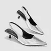 Sandalias Versátiles de Tacón Alto Stiletto con Punta Aguda de Correa Única y Espalda Descubierta para Mujer, Estilo Nuevo 2026, Transfronterizas Europeas y Americanas