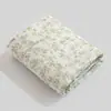Toalha de banho de gaze de algodão de bambu de seis camadas para crianças, roupão de banho para bebê, cobertor para soneca de bebê de jardim de infância, colcha pequena