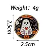 Set de Broches Únicos de Aleación Serie Calaveras Insignia Creativa de Esmalte de Horror para Ropa y Accesorios de Mochila, Al por Mayor en Stock