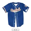 Jaqueta de baseball americana sublimada, casaco esportivo, jersey de softball, camisa de beisebol de competição para homens e mulheres, impressão personalizada