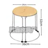 Banqueta Redonda para Casa Banqueta Redonda para Restaurante Banqueta Empilhável Banqueta Elevada Banqueta de Aço Sólido Banqueta de Ferro Forjado Cadeira para Fast Food