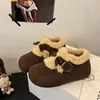 Plataforma de Venta Caliente Botas de Nieve Retro Birkenstock de Suela Gruesa para Mujer 2026 Nuevo Llegado de Invierno Zapatos de Algodón Cálidos Engrosados con Terciopelo