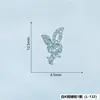 Accesorios para Uñas con Zirconia Incrustada de Cobre, Decoraciones para Uñas con Borla de Lazo Plateada, Decoraciones de Uñas Portátiles de Mariposa, Pedrería para Uñas