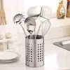 Soporte para palillos de acero inoxidable engrosado caja de almacenamiento para barra de tienda comercial de té de burbujas soporte para pajitas soporte para brochetas de bambú soporte para cuchillos y tenedores escurridor