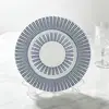 Plato de Vidrio Impreso Creativo Estilo Europeo Shunxincai Plato de Postre Estilo Occidental Plato de Frutas Decoración de Banquete de Bodas Plato de Frutas
