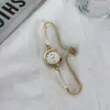 Relógio de Trevo de Quatro Folhas para Mulheres, Luxo Leve, Pulseira de Diamante de Alta Qualidade, Design Personalizado Transfronteiriço, Relógio de Quartzo, Acessórios Decorados à Mão