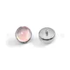 Brincos Planos de Titânio F136 com Borda Ondulada Pedra Olho de Gato Luminosa Studs de Lábio Studs para Osso da Orelha Joias para Piercing de Liga de Titânio G23