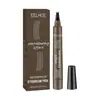 Lápiz de Cejas Salvaje EELHOE Rojo-Marrón de Cuatro Puntas Da Forma y Rellena las Cejas para un Aspecto Natural y Voluminoso en Múltiples Colores