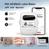 P50 Impressora Térmica Portátil Sem Fio Bluetooth Impressora de Etiquetas Sem Tinta