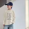 Camiseta de Manga Comprida Infantil Primavera 2026 Novo Estilo para Meninos, Top para Crianças Maiores Primavera e Outono, Camada Base para Meninos, Fresca e Estilosa