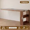Escritorio de Esquina Seleccionado Cuidadosamente con Estantería Integrada para Estudio en Casa y Oficina, Escritorio de Computadora en Forma de L Semi-Cerrado para Dormitorio junto a la Cama
