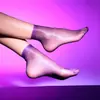 Medias Aurora 3D Brillantes Ultra-Delgadas de Seda de Hielo Transpirables Sexy Calcetines Cortos para Hombres y Mujeres