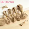Cuerda de yute en stock, cuerda hecha a mano, cuerda de amarre 10m para decoración navideña, cuerda de yute de 2MM para envolver regalos