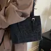 Bolso grande retro simple transfronterizo para mujer, nuevo bolso de mano casual de moda, gran capacidad, versátil para ir al trabajo, bolso de hombro para debajo del brazo
