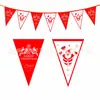 Nova Feliz Natal Bandeira de Puxar de Natal Banner de Natal Cordão de Bandeiras de Puxar Bandeira Triângulo