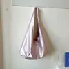 Bolsa de lona transfronteiriça de grande capacidade para mulheres, bolsa de bolinhas, bolsa escolar estudantil fresca e simples estilo coreano, bolsa de ombro artística para o dia a dia