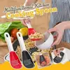 Cuchara de Cocina Multifuncional para Cocinar Cuchara para Moler Doméstica Rallador de Jengibre y Ajo Plástico Separador de Claras de Huevo Colador para Escurrir y Filtrar