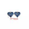 Venta Directa de Fábrica de Corazones de Brillo con Gota de Aceite en Forma de Corazón de Durazno DIY Accesorios de Joyería de Aleación, Adornos Populares Brillantes para el Cabello y las Orejas