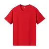 Camiseta de Algodón Puro para Hombre, Camisa Cultural de Cuello Redondo, Uniforme Escolar, Uniforme de Trabajo, Uniforme de Grupo, Sudadera de Color Sólido, Camiseta de Manga Corta de 180 g con Estampado de Logo