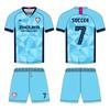 Conjunto de Uniforme de Fútbol por Sublimación Personalizado Nuevo de Secado Rápido Transpirable Camiseta de Fútbol Verano Deportes al Aire Libre Hombres Manga Corta