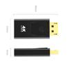 Adaptador Dp a HDMI Grande Interfaz Dp Macho Hdim Hembra Host de Computadora Conversión de Pantalla HD Conexión a TV