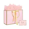 Bolsas de Regalo de Cumpleaños Portátiles, Bolsas de Papel para Empaque, Bolsas de Compras con Lazo, Al por Mayor en Stock, Comercio Exterior, Fabricantes Transfronterizos, Envío Gratis