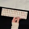 Uñas postizas de caricatura Custard Frappuccino de 30 piezas, puramente hechas a mano, nuevo arte de uñas prefabricado, piezas de uñas dulces para usar