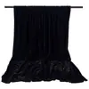 La tela de terciopelo negro absorbe la luz, adecuada para fondos de fotografía, cortinas negras, tela opaca, mantel, fondo para transmisiones en vivo de fotografía