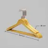 Percha de madera maciza con barra para hoteles, casas de huéspedes y tiendas de ropa, especializada para trajes y abrigos, percha ancha para hombros que no deja marcas
